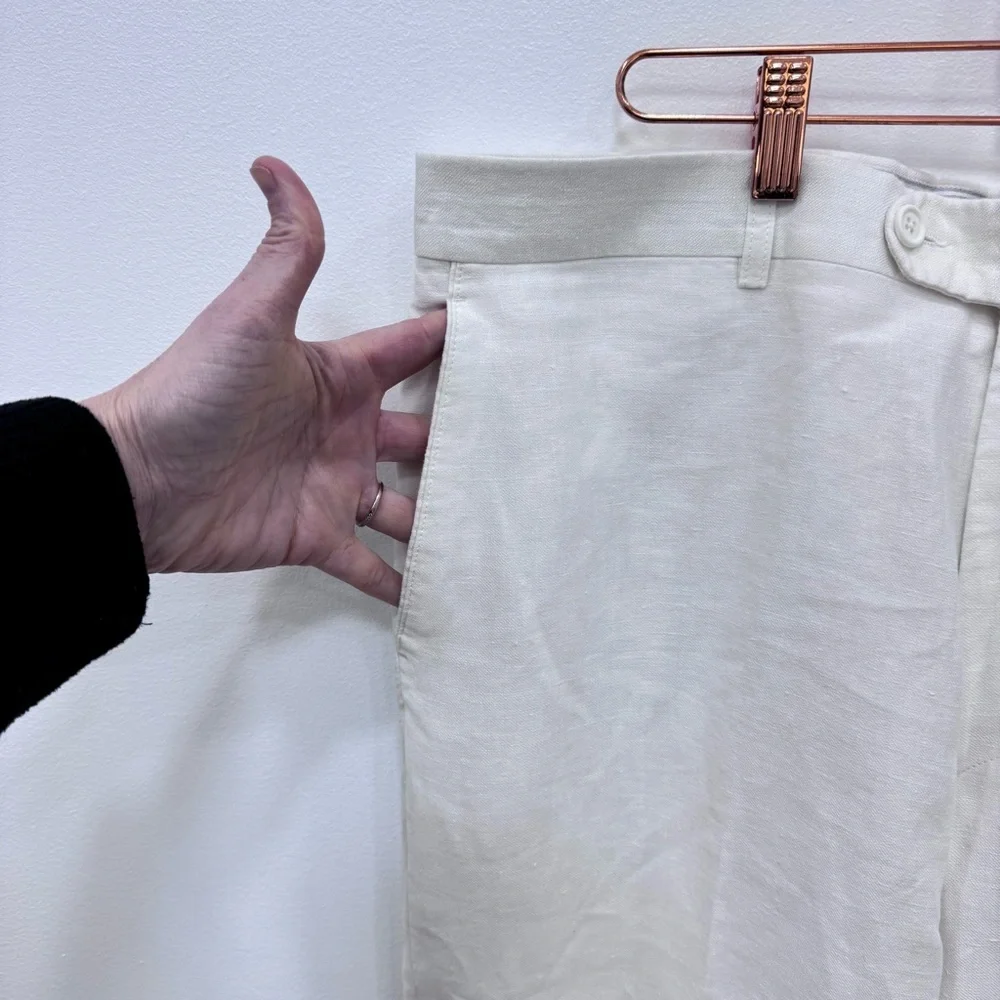 Men's Cotton Linen Resort Vacation wear Dress Pants made in Italy Linea Naturale